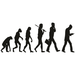 Wandtattoo Evolution des Menschen